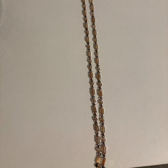Long Gold Beaded necklace - Picture 1 of 3